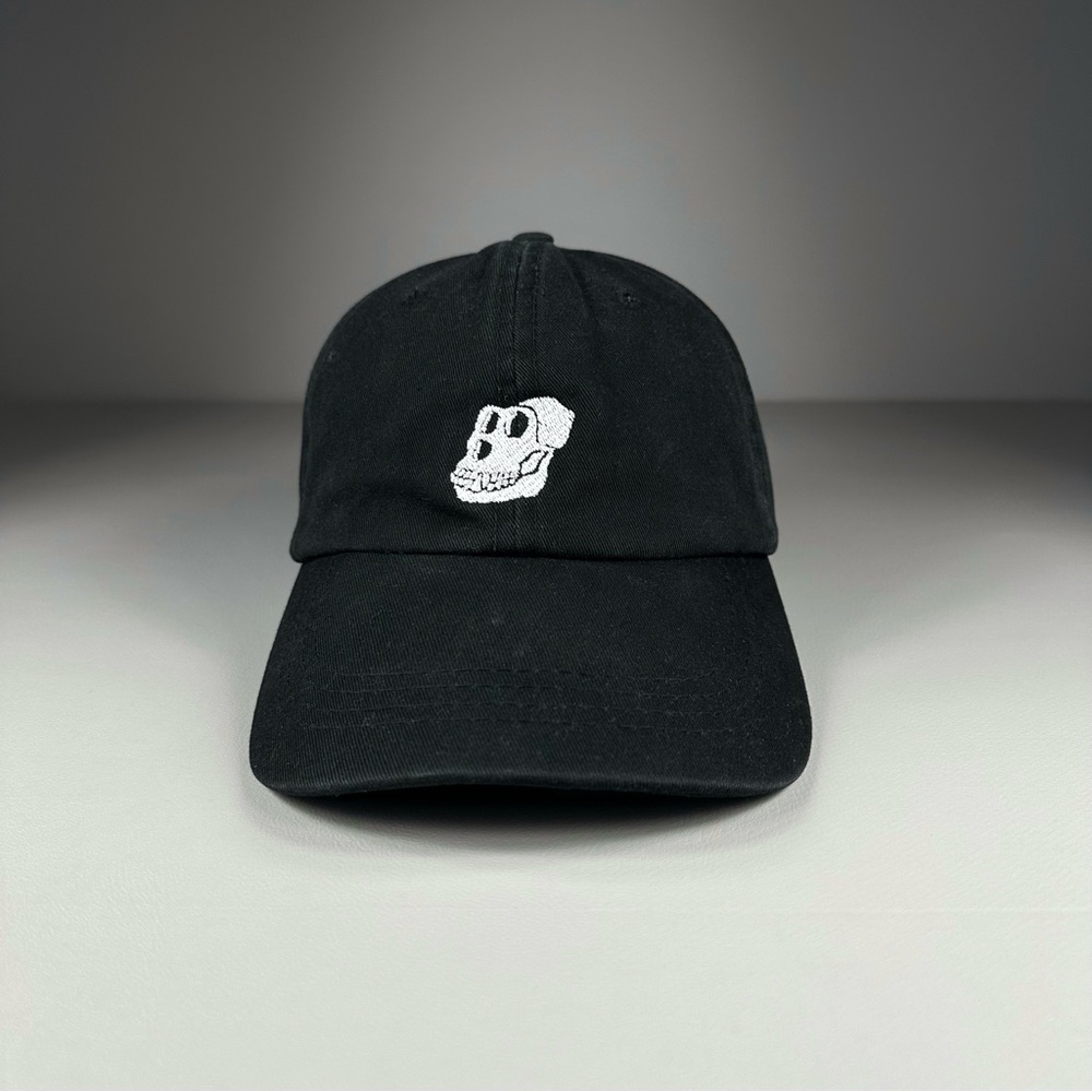 Black Skull Embroidered Cap